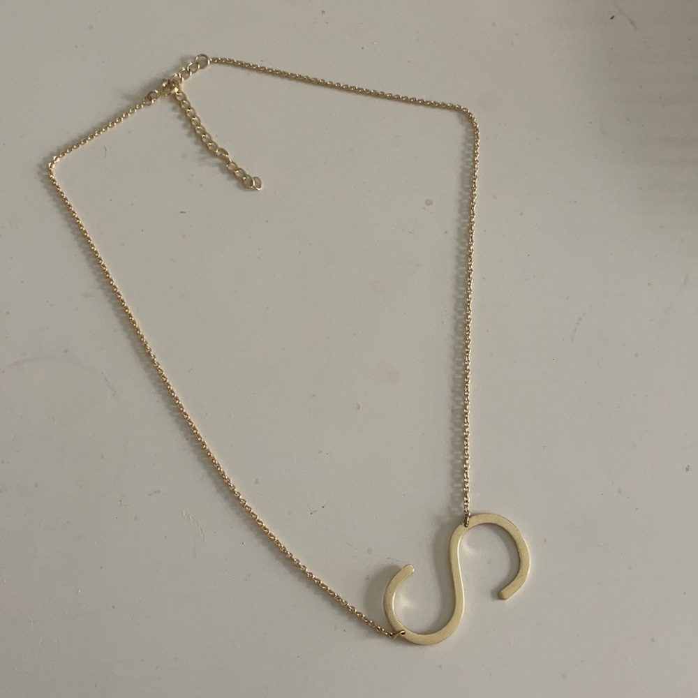 Anthropologie initial necklace